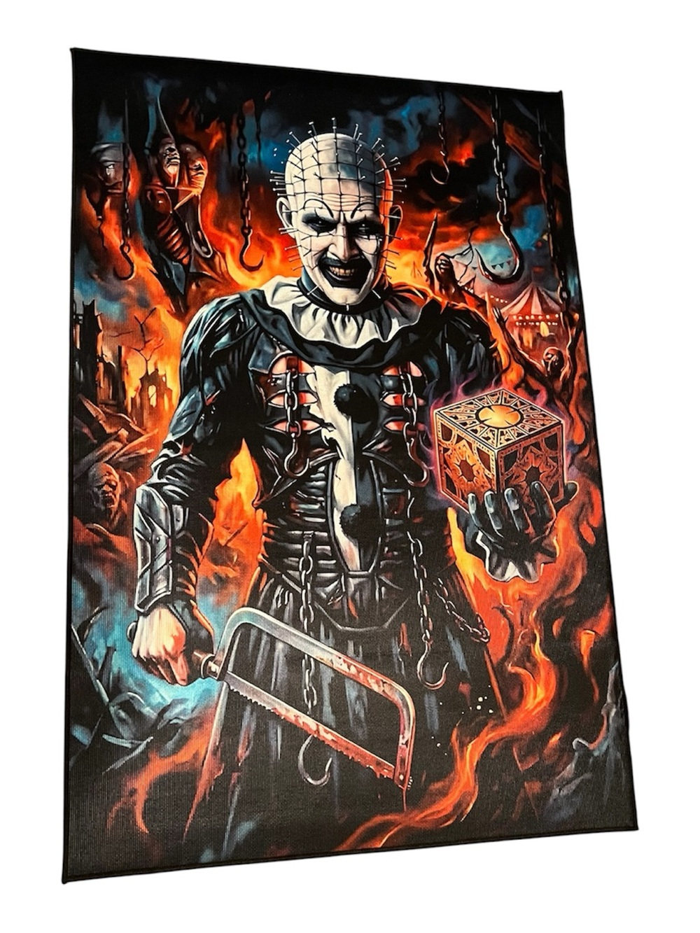 Hellraiser clown 4ft x 2.5 ft area rug